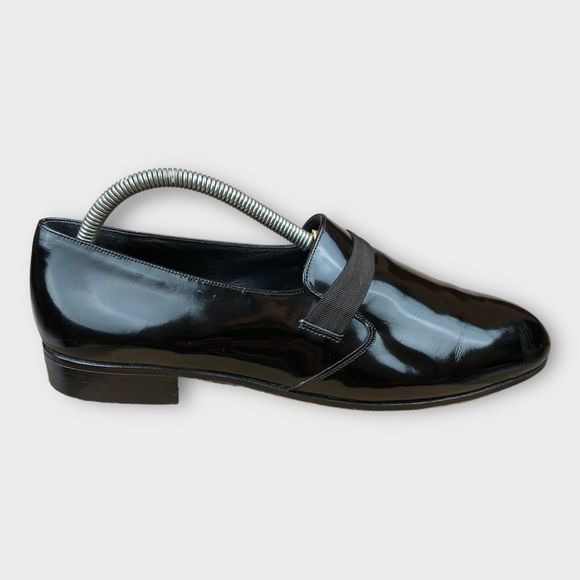 $195 Bally Men\'s 8 M Tuxedo Loafers Slip On Black Leather Fashion II France main image 16